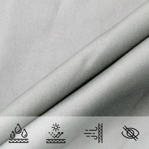 vidaXL Sun Shade Sail Light Gray 4x5x5 m 100% Polyester Oxford