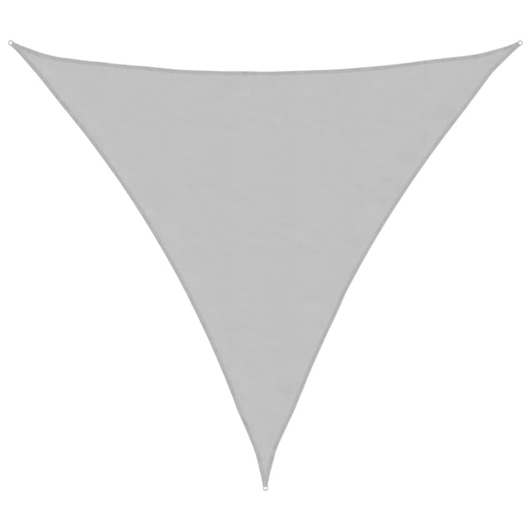 vidaXL Sun Shade Sail Light Gray 6x6x6 m 100% Oxford Polyester
