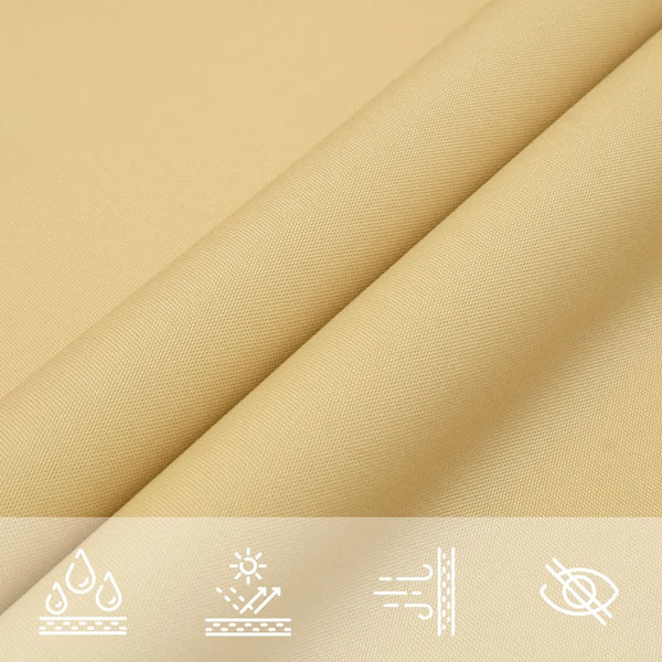 vidaXL Sun Shade Sail Sand Color 2x2x2 m 100% Polyester Oxford
