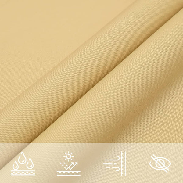 vidaXL Sun Shade Sail Sand 3x3x4.24 m 100% Polyester Oxford