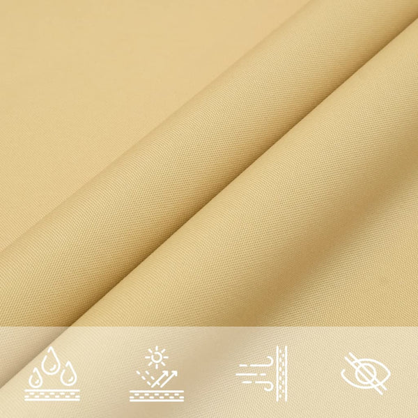 vidaXL Sun Shade Sail Sand 4x4x5.8 m 100% Polyester Oxford