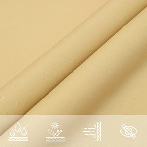 vidaXL Sun Awning Sand Color 4.5x4.5x4.5 m 100% Polyester Oxford