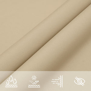 Beiges Sonnensegel 7x5x5 m Oxford Polyester