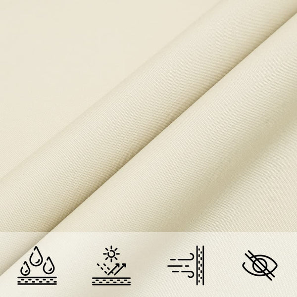 Creme Sonnensegel 2x2x2 m Polyester Oxford