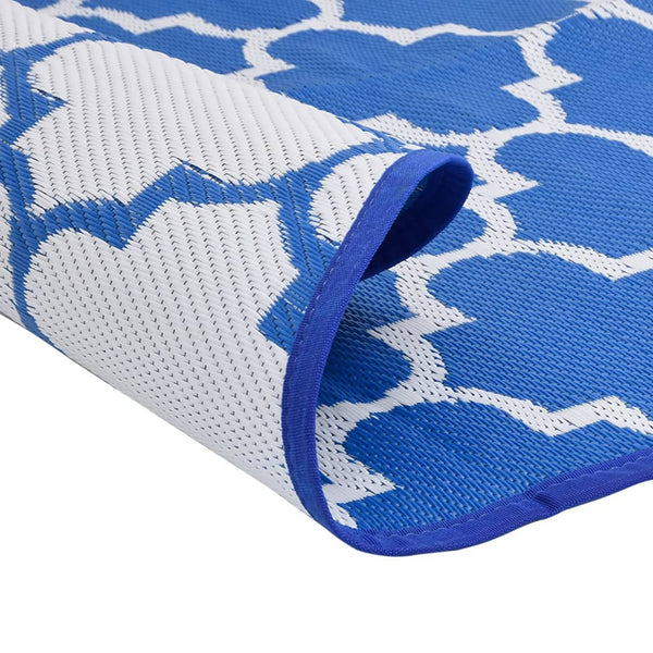 vidaXL Outdoor Rug ARAKIL Blue Ø160 cm PP