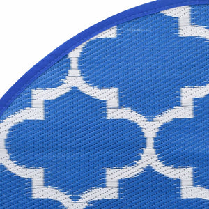 vidaXL Outdoor Rug ARAKIL Blue Ø160 cm PP