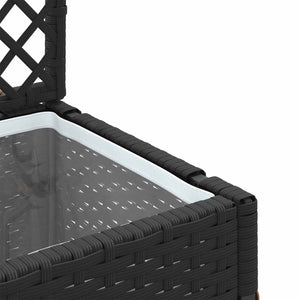 Garten Spalier Pflanzer Schwarz Metall