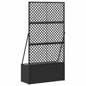 Garten Spalier Pflanzer Schwarz Metall 135cm