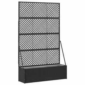 Garten Spalier Pflanzer Schwarz 105x30x170cm