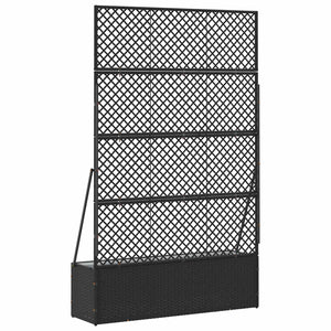 Garten Spalier Pflanzer Schwarz 105x30x170cm