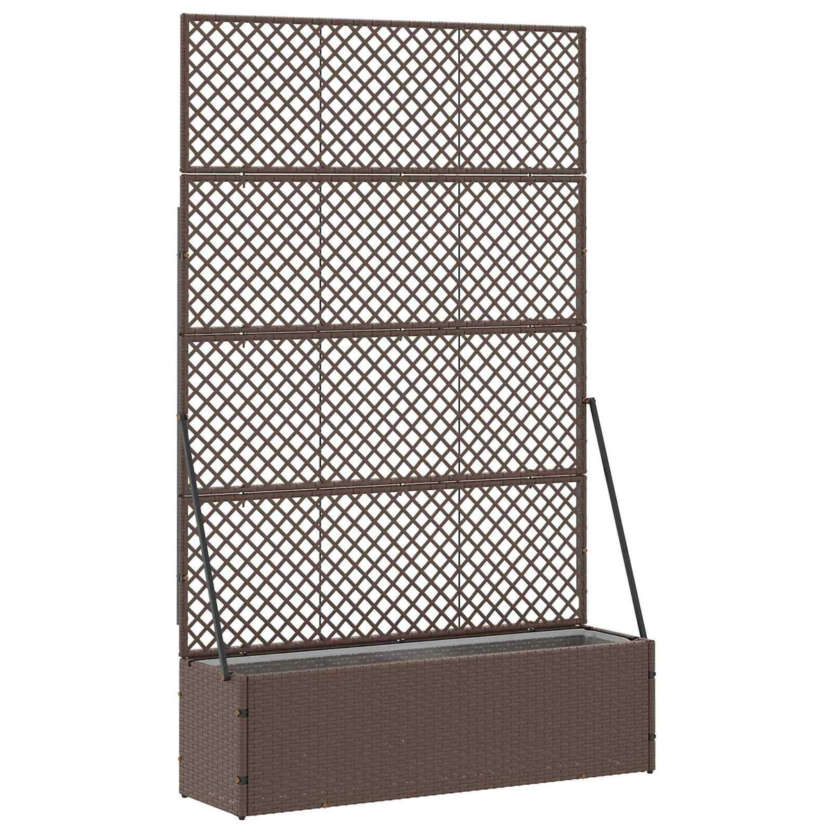 Garten Spalier Pflanzer Braun 105x30x170cm