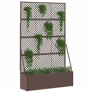 Garten Spalier Pflanzer Braun 105x30x170cm
