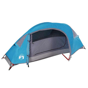 vidaXL Dome Camping Tent 1 Person Blue Waterproof