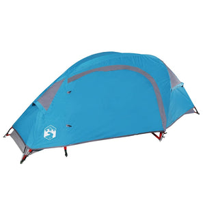 vidaXL Dome Camping Tent 1 Person Blue Waterproof