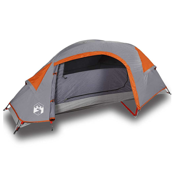 vidaXL Dome Camping Tent 1 Person Orange Waterproof