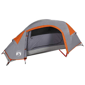 vidaXL Dome Camping Tent 1 Person Orange Waterproof