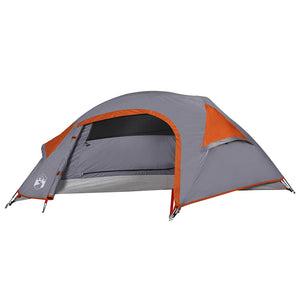 vidaXL Dome Camping Tent 1 Person Orange Waterproof