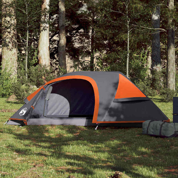 vidaXL Dome Camping Tent 1 Person Orange Waterproof