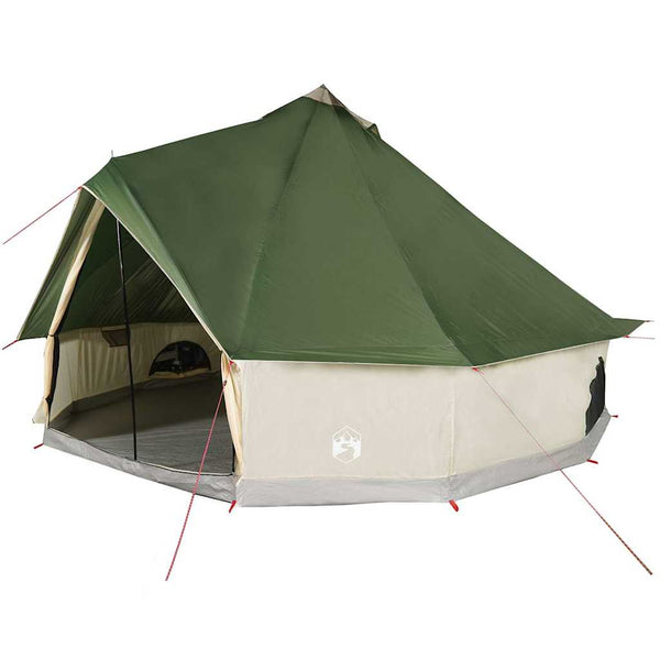 vidaXL Tipi Family Tent 12 Person Green Waterproof