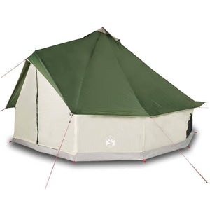 vidaXL Tipi Family Tent 12 Person Green Waterproof