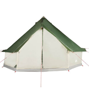 vidaXL Tipi Family Tent 12 Person Green Waterproof