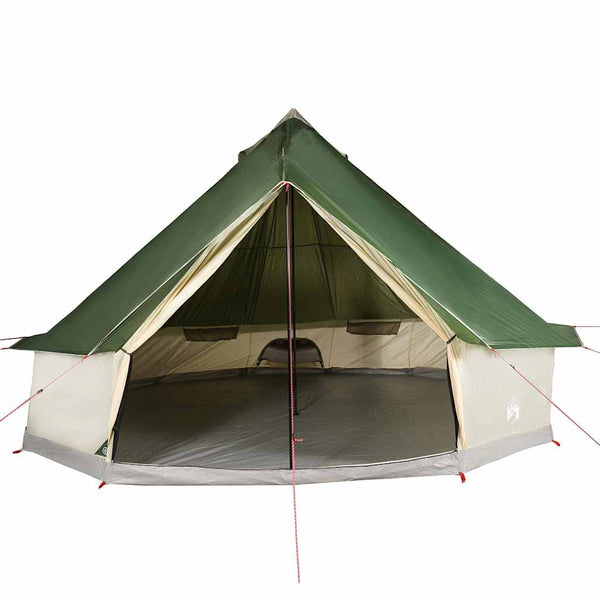 vidaXL Tipi Family Tent 12 Person Green Waterproof