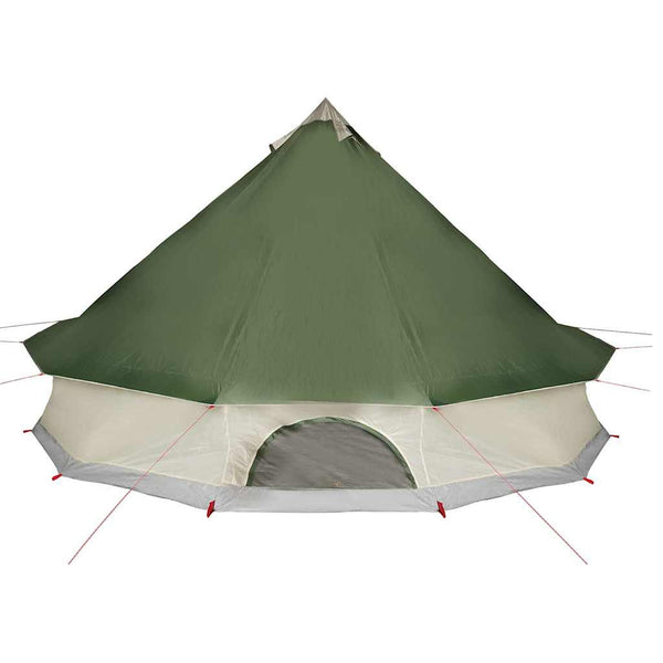 vidaXL Tipi Family Tent 12 Person Green Waterproof