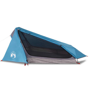 vidaXL Tunnel Tent 1 Person Blue Waterproof