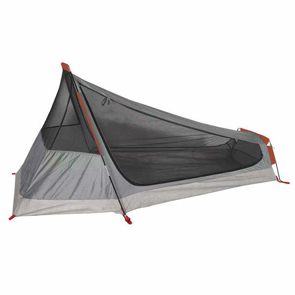 vidaXL Tunnel Tent 1 Person Grey and Orange Waterproof
