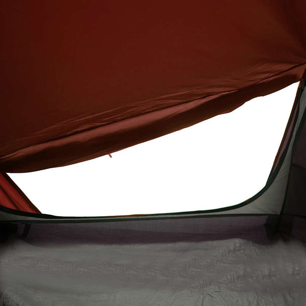 vidaXL Tunnel Tent 1 Person Grey and Orange Waterproof