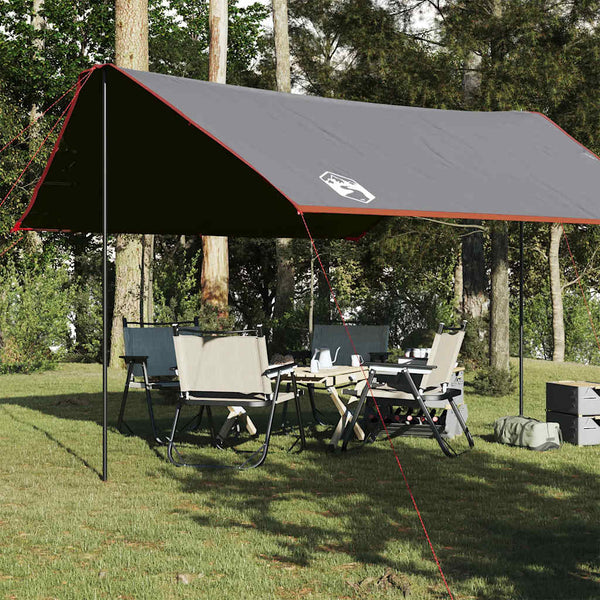 vidaXL Tarp Grey and Orange 430x380x210 cm Waterproof
