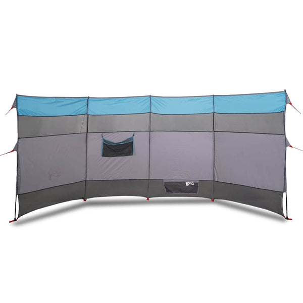 vidaXL Camping Windbreak Blue 366x152x152 cm Waterproof