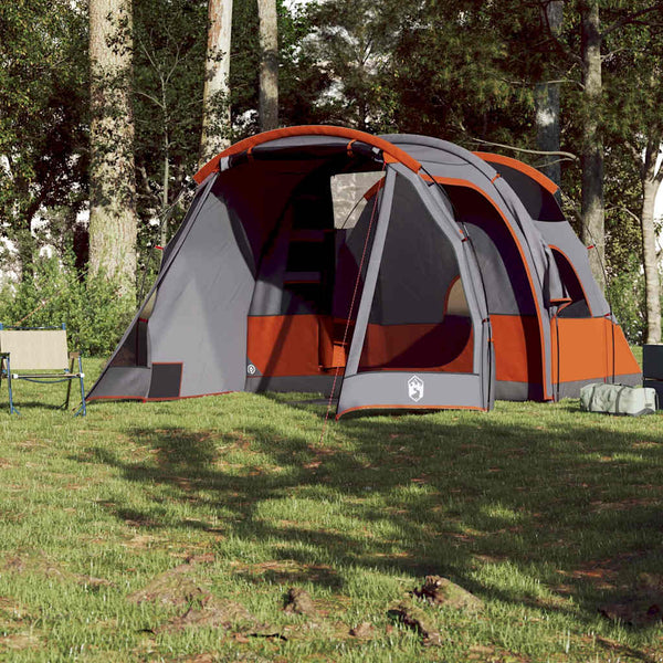 vidaXL Tunnel Tent 4 Person Grey Waterproof