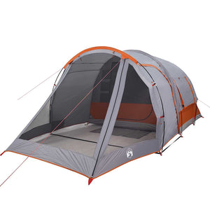 vidaXL Tunnel Tent 4 Person Grey Waterproof