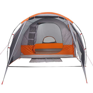 vidaXL Tunnel Tent 4 Person Grey Waterproof