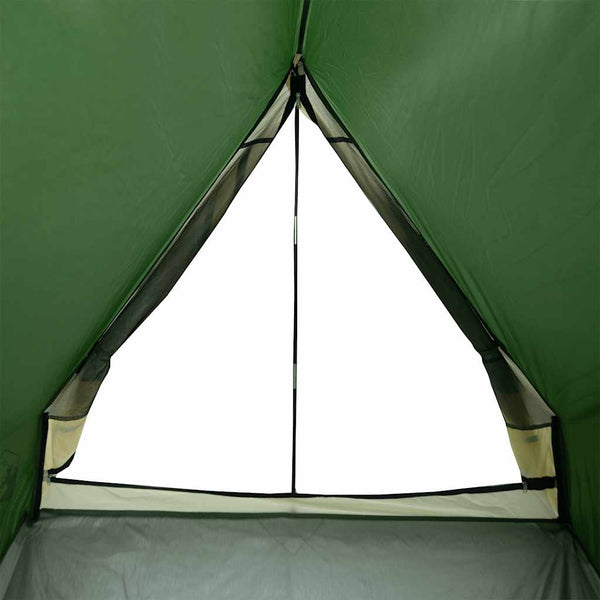 vidaXL 2-Person Green Waterproof Wedge Tent