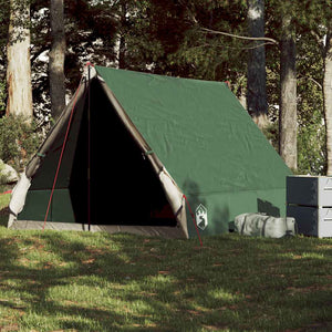 vidaXL 2-Person Green Waterproof Wedge Tent