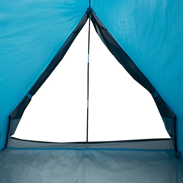 vidaXL Camping Wedge Tent 2 Person Blue Waterproof