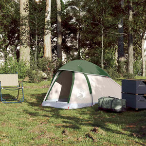 vidaXL Dome Camping Tent 1 Person Green Waterproof