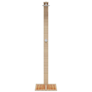 vidaXL Garden Shower Beige 50x55x224 cm Poly Rattan and Acacia Wood