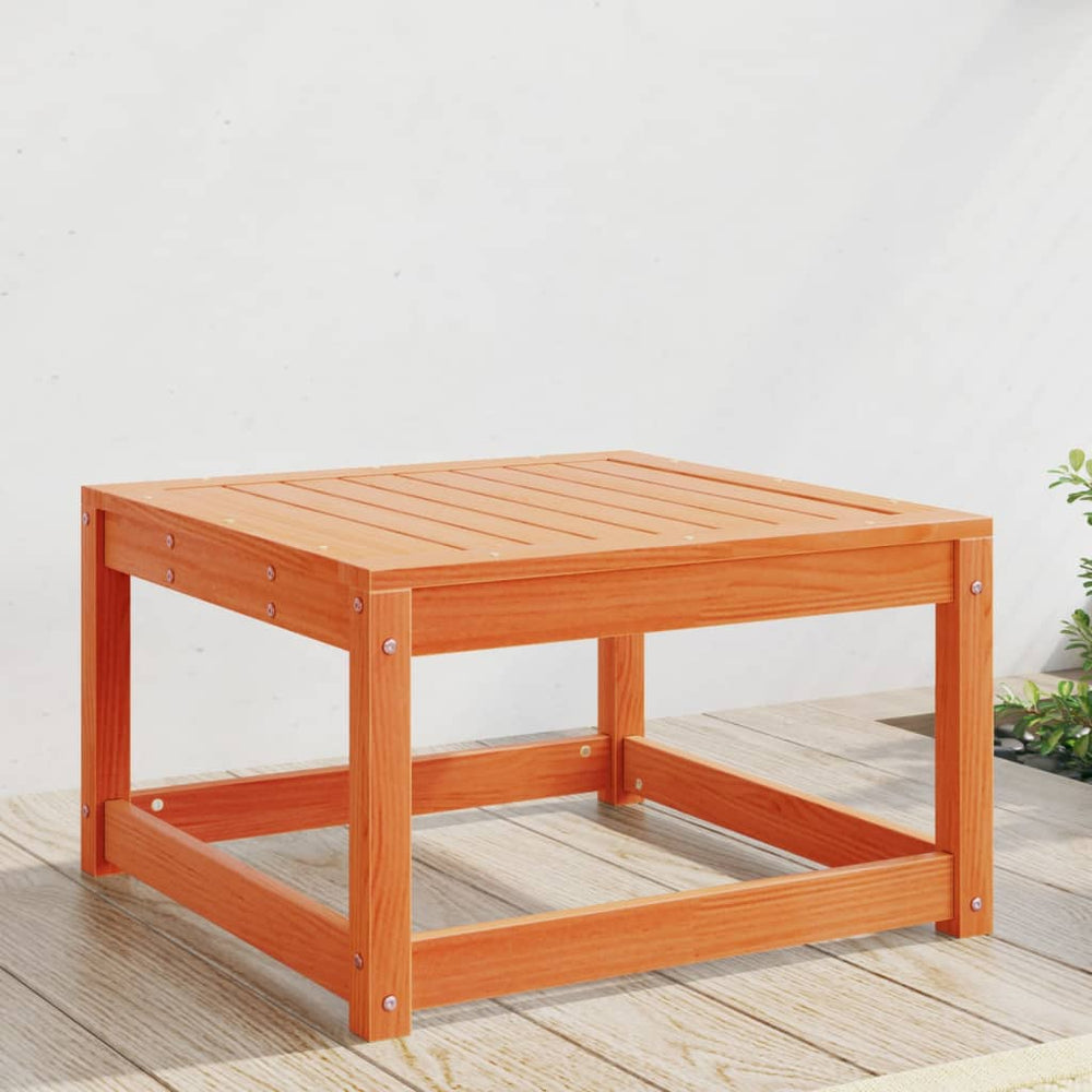 vidaXL Garden Stool Wax Brown Solid Pine Wood