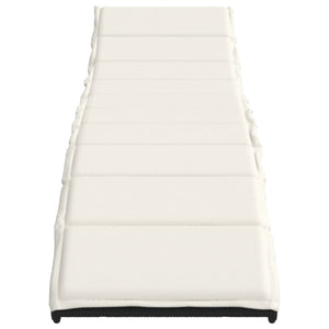 vidaXL Sun Lounger with Cushion Black 55x199x50 cm Poly Rattan