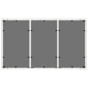 vidaXL Garden Table with Glass Top White 150x90x75 cm Poly Rattan