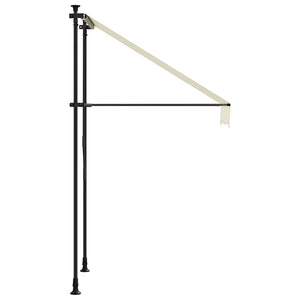vidaXL Retractable Awning Cream 150x150 cm Fabric and Steel