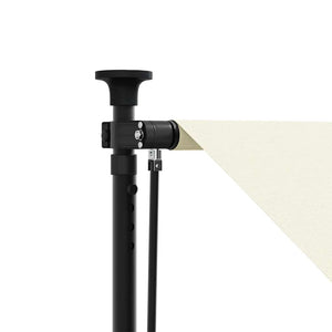 vidaXL Retractable Awning Cream 150x150 cm Fabric and Steel