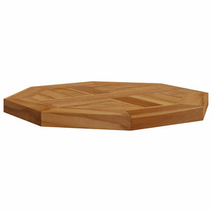 Teak Tischplatte 40x40 cm Achteckig