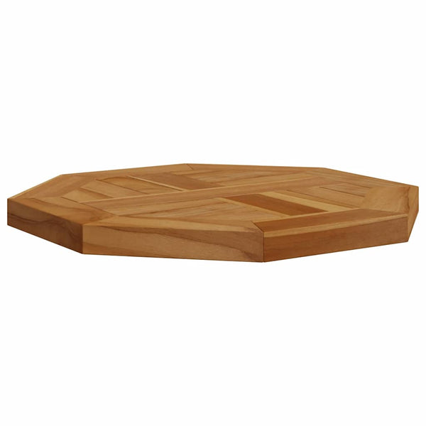 Teak Tischplatte 40x40 cm Achteckig