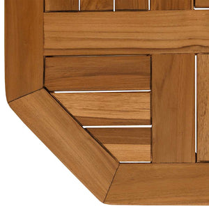 Teak Tischplatte 40x40 cm Achteckig