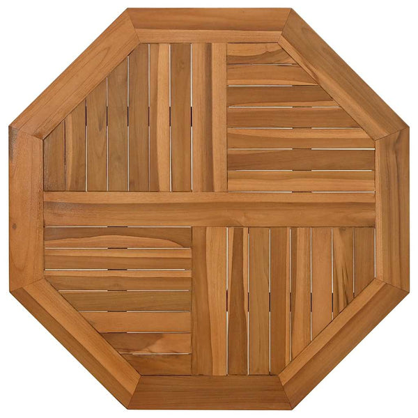 Teak Tischplatte 60x60 cm Achteckig