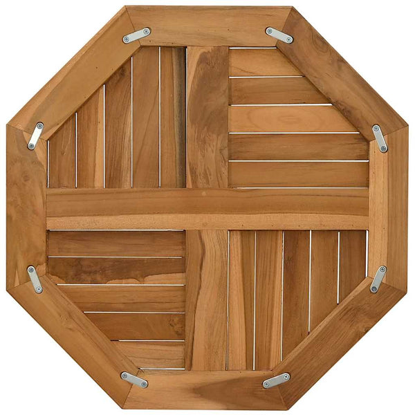 Teak Tischplatte 60x60 cm Achteckig